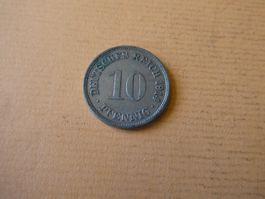 Dt. Reich 1914 F, 10 Pfennig