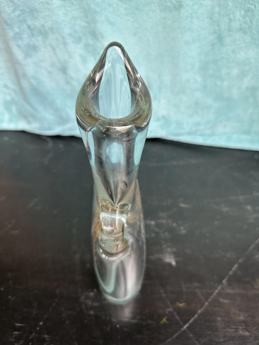 Vasen & Gefässe: Vase en verre soufflé à la main avec anse 40cm – Gebraucht aus Lausanne von artnouveau04 3