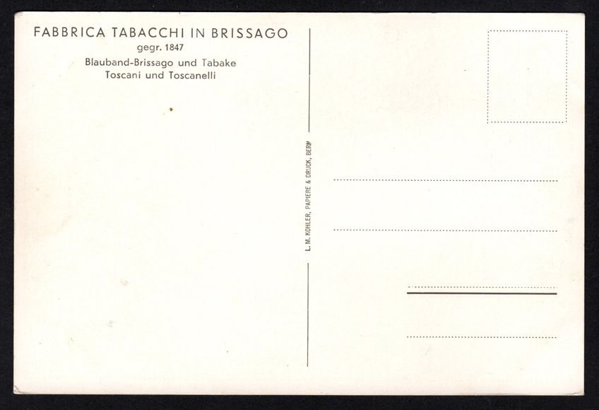 Tutti i francobolli: MK Schifffahrt Lago Maggiore - Tabakfabrik Brissago – Nuovo (secondo la descrizione) da Dottikon venduto da haeusibuh5 1