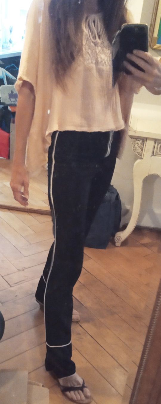 Pantaloni: Y2K Designer Hose mit Reissverschluss Dr Astic M Techno – Usato da St. Gallen venduto da Hereplaysmusic 4