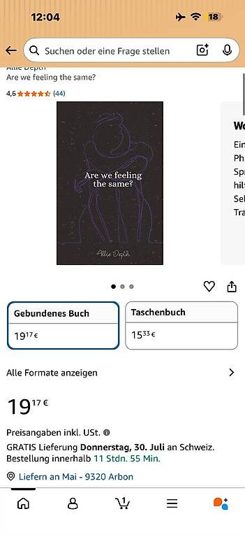 Libri: Buch "Are we feeling the same?" Allie Depth  – Usato da Arbon venduto da maiiking 3