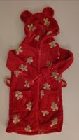 Bademantel Chicoree rot Lebkuchen-Motiv, Grösse 98