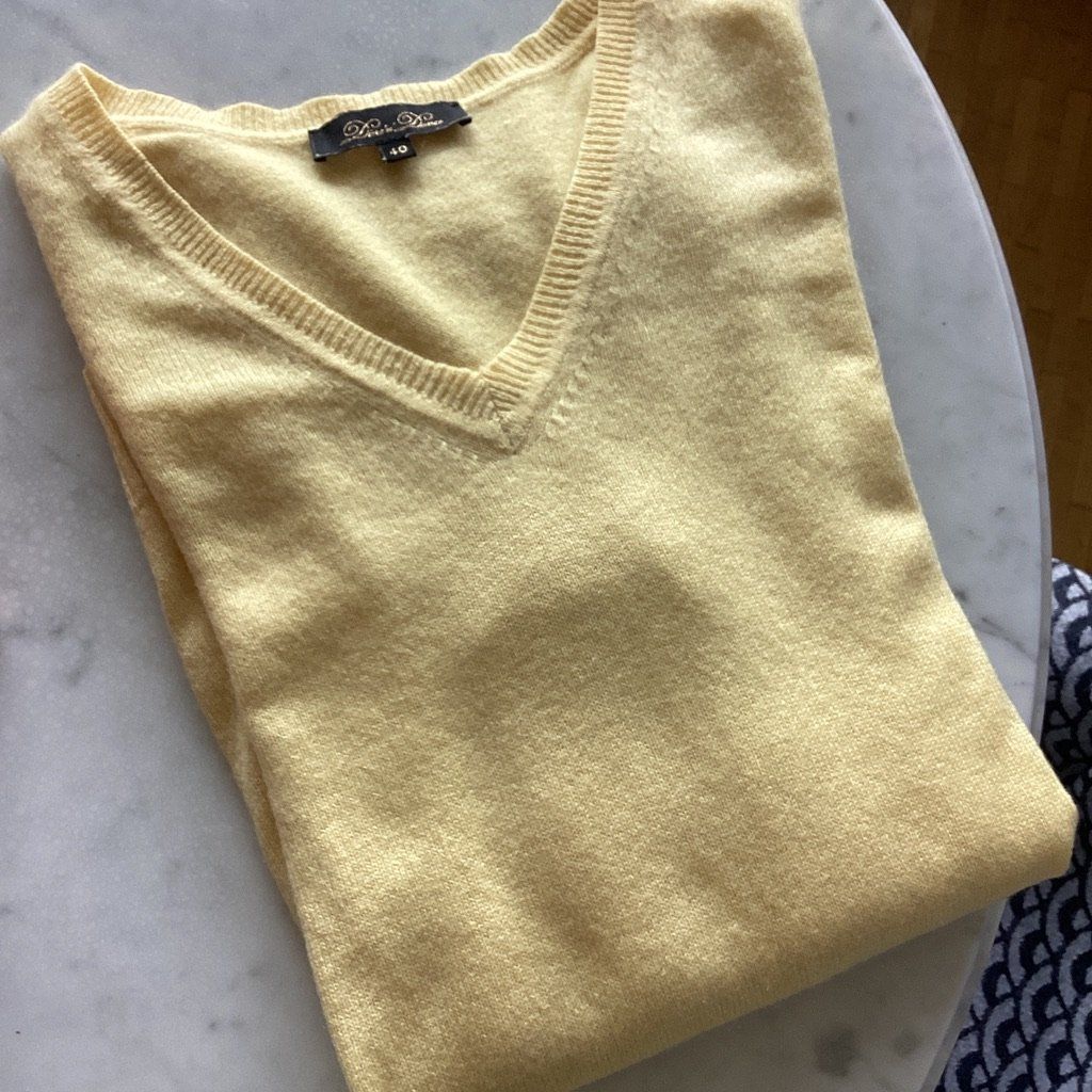 Maglioni & Felpe: 3 PULLOVER (1 Kashmir Rollkragen orange, 1 Kashmir gelb) – Nuovo (secondo la descrizione) da Nänikon venduto da rmw24 3