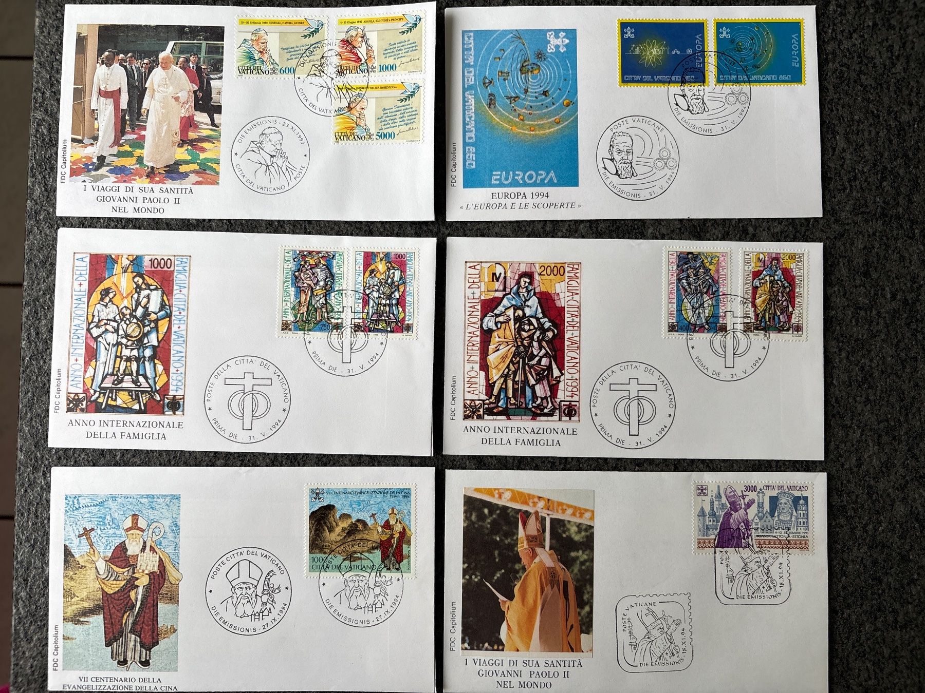 Tutti i francobolli: Vatikan Briefmarken Sammlung - sechs Stück****** – Usato da Ibach venduto da lisch3