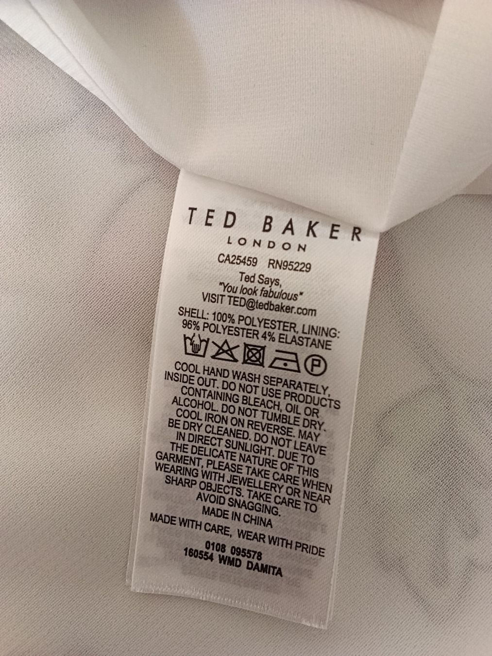 Ted Baker Vestiti: Robe Ted Baker, 1/XS, avec doublure, excellent état, polyest – Usato da Neuchâtel venduto da Virgule50 6