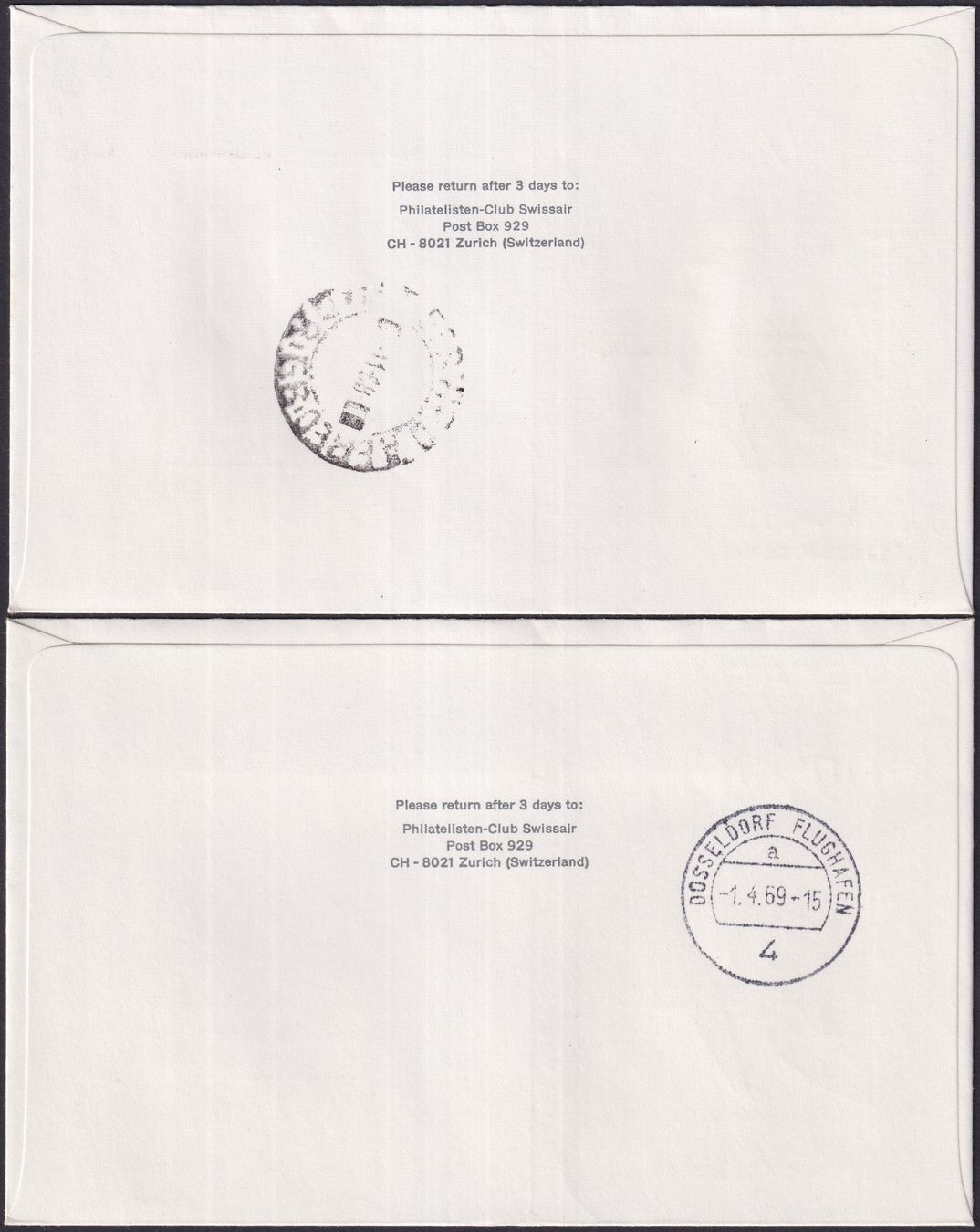 Alle Briefmarken: 8 SWISSAIR-Briefe, günstig. – Gebraucht aus Sursee von Luzernerraute 1