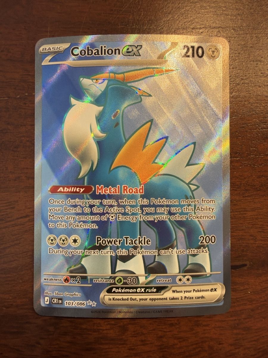 Pokémon Cartes à collectionner: Cobalion ex (CRI 103) – Neuf (Voir description) à Emmenbrücke par Pack_Ripper