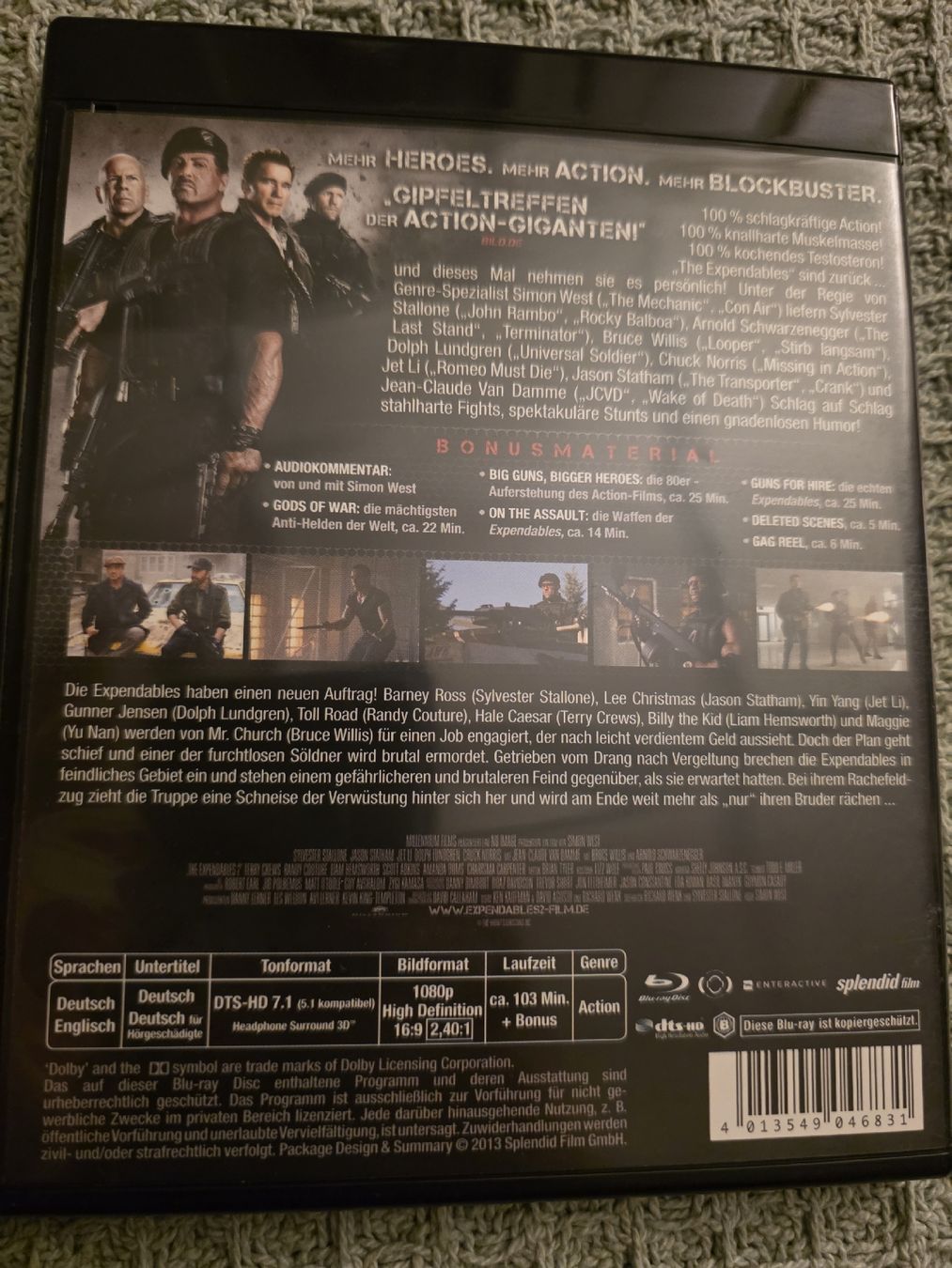 Tutti i DVDs: The Expendables 2 - Blu-ray - Uncut – Usato da Ellikon a d Thur venduto da razzorblog 1