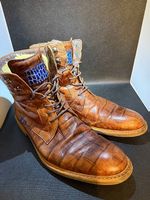 Elegante italienische Herrenstiefel aus Leder - 40.5 EU