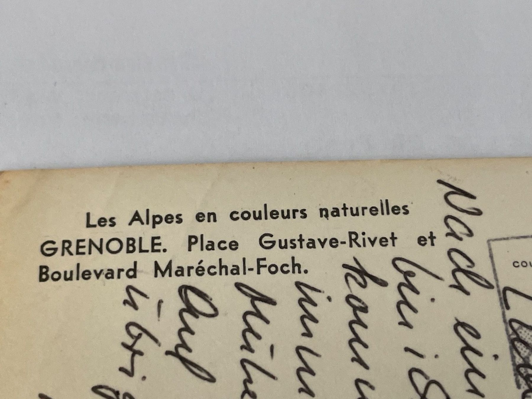 Ansichtskarten: Ansichtskarte Bild von Grenoble – Gebraucht aus St. Gallen von Gallus8 2