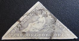 Kapstadt British Kat. 3 gest. 1853 Kat. 350 Euro