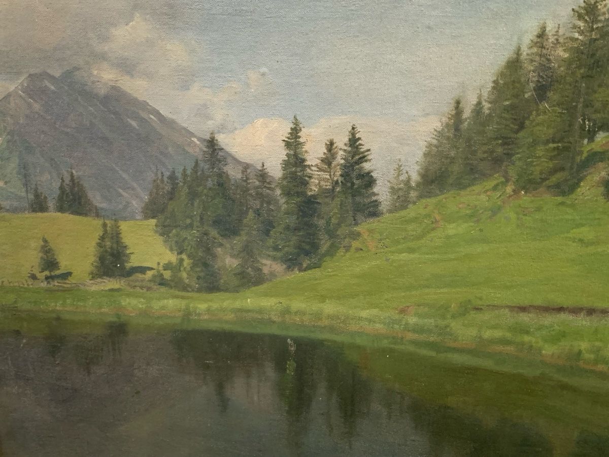 Dipinti: Schweizer Schule um 1880-1900 – Usato da Wolfhalden venduto da SecondAntique 5