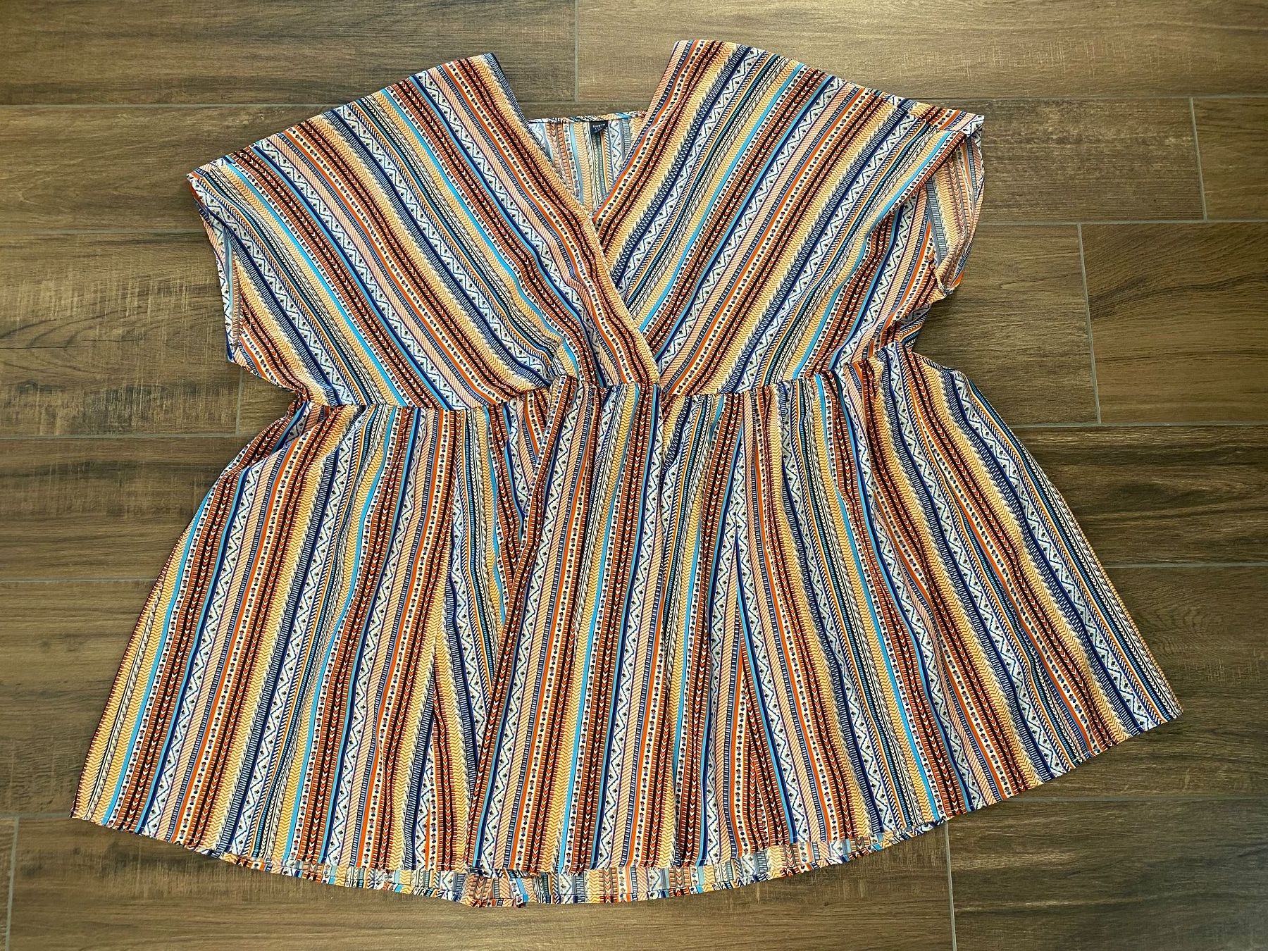 Shein Vestiti: Kleid mit sommerlichem Muster farbig Gr. 54 / 56 – Usato da Pratteln venduto da a23_j2gs 3
