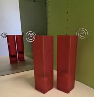 Windlichter Glas rot 2 Stk. guter Zustand