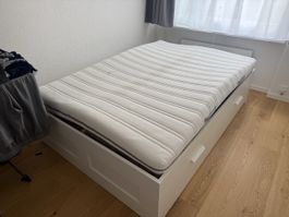 IKEA Bett 140x200 mit Matratze 