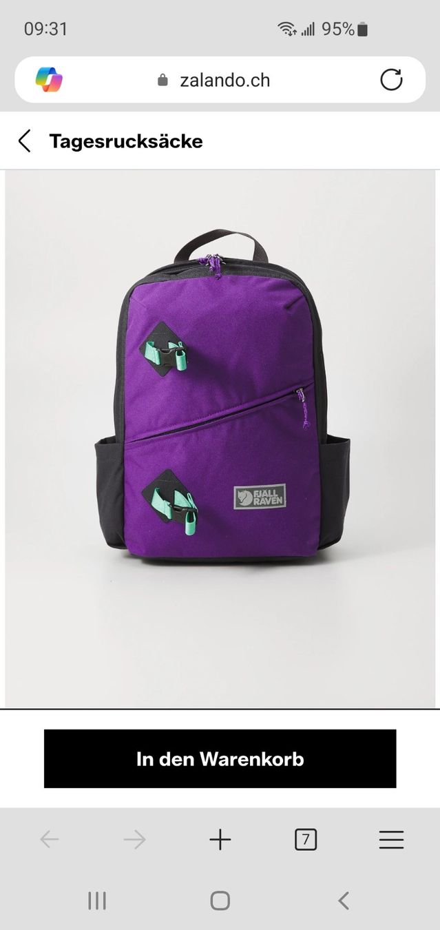 Fjällräven Zaini: Fjällraven Rucksack violett – Nuovo (secondo la descrizione) da Interlaken venduto da mar_65xg 3
