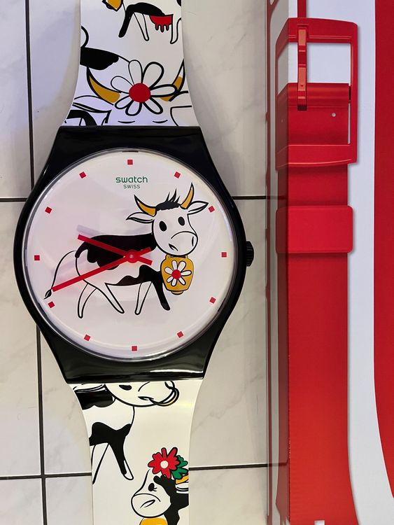 Original MAXI SWATCH UHR GRÜEZI SWATCH CLUB MGZ297 Neuwertig | Kaufen ...