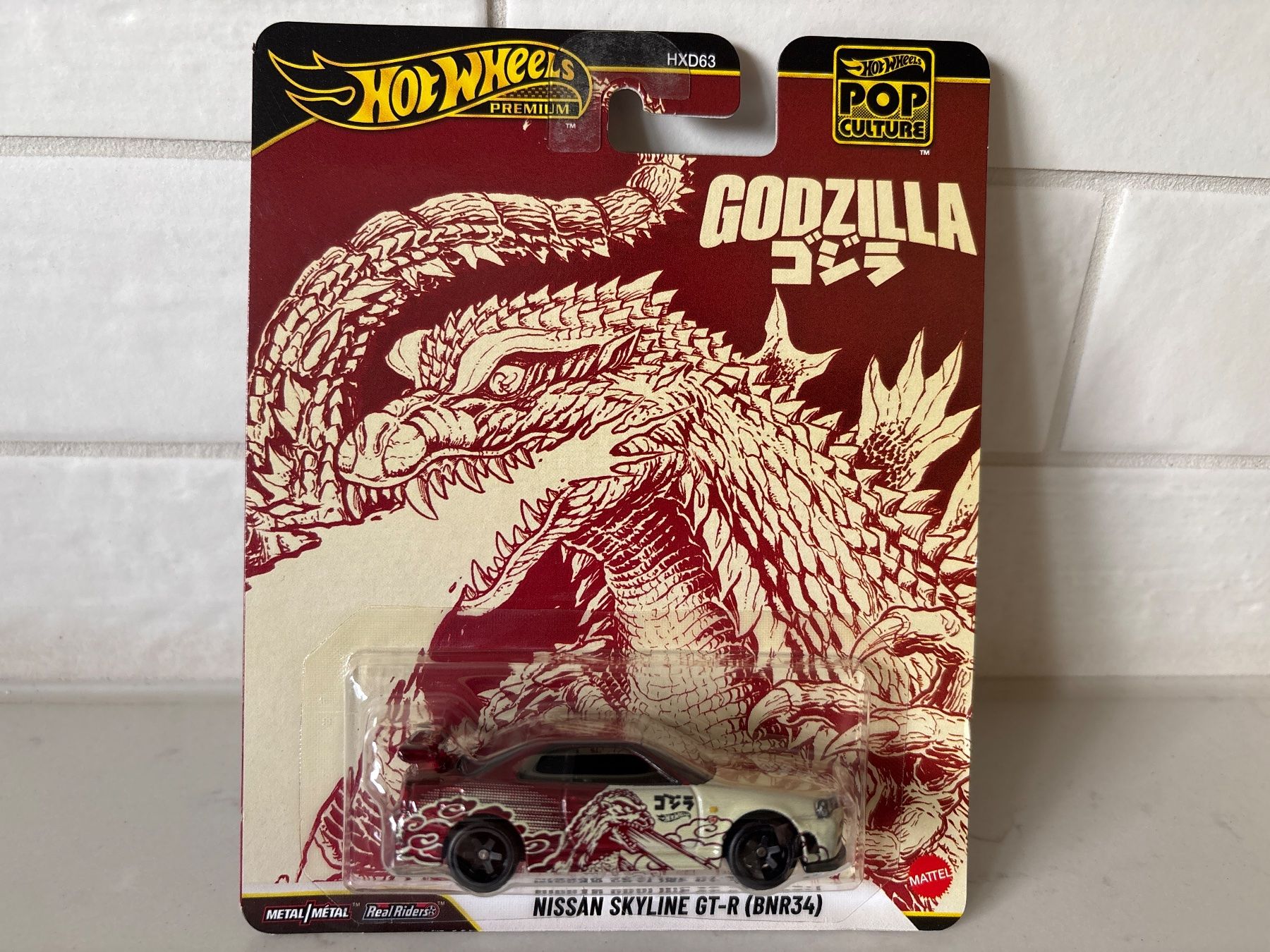 Hot Wheels Premium Godzilla - Nissan Skyline GT-R (BNR34) (Neu und ...