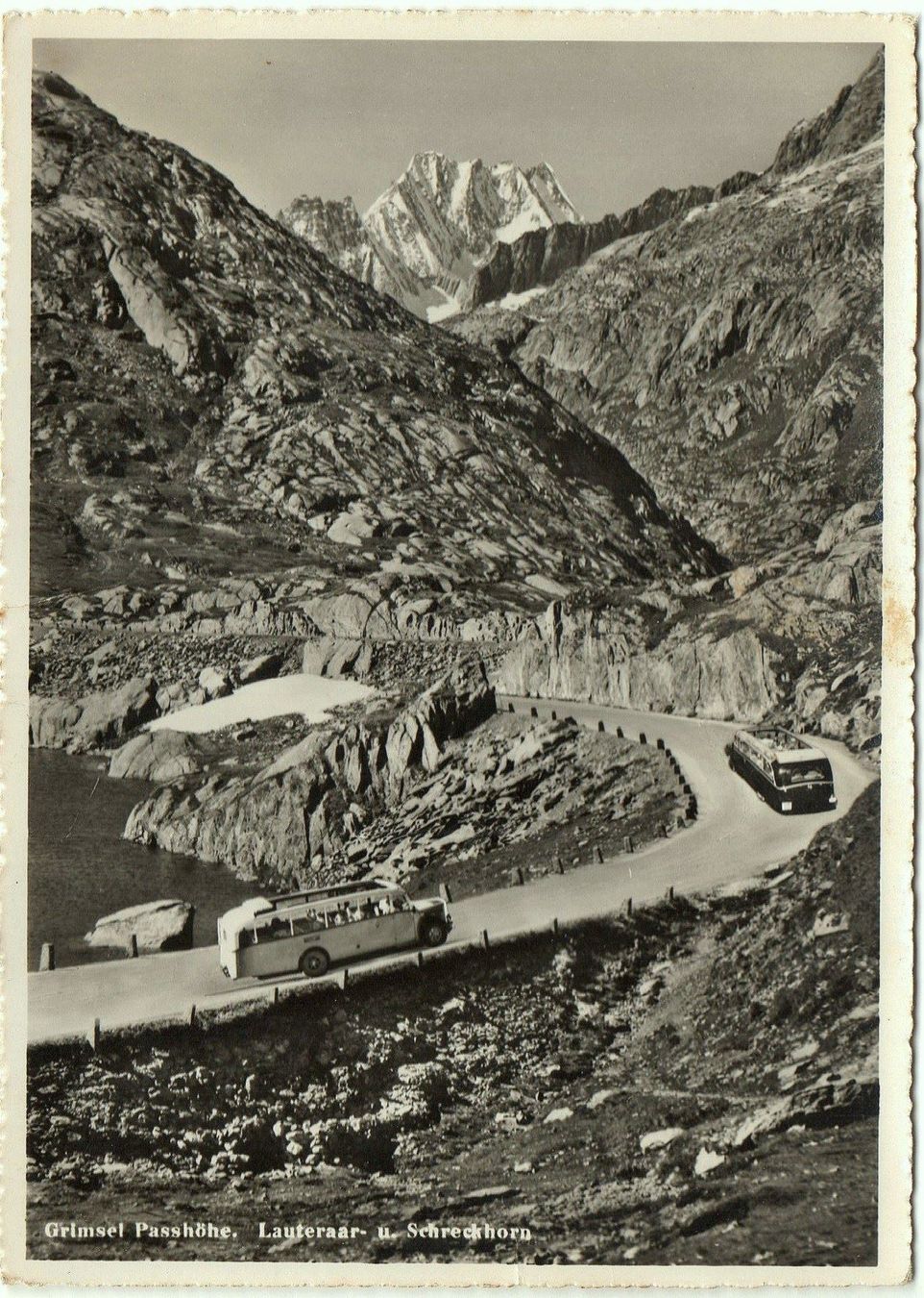 Cartoline postali: GRIMSEL PASSHÖHE Postauto - Bus – Usato da Jona venduto da philajona