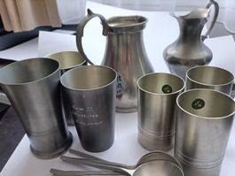 Zink Kollektion Becher und Krüge