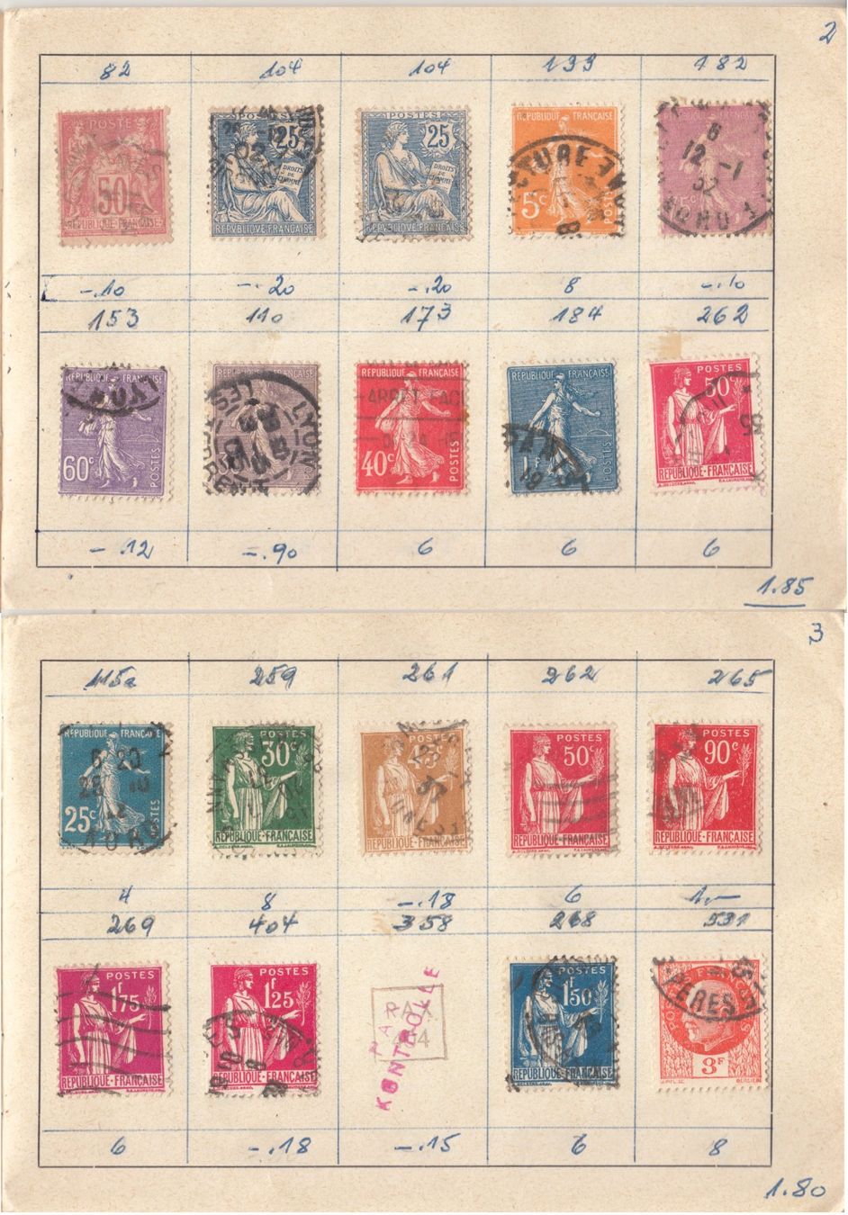 Alle Briefmarken: Auswahlheft Frankreich – Gebraucht aus Bürglen TG von StampGraf 1