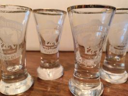 4 Schnaps Gläser Erste Actienbrennerei Basel Marque de fabri