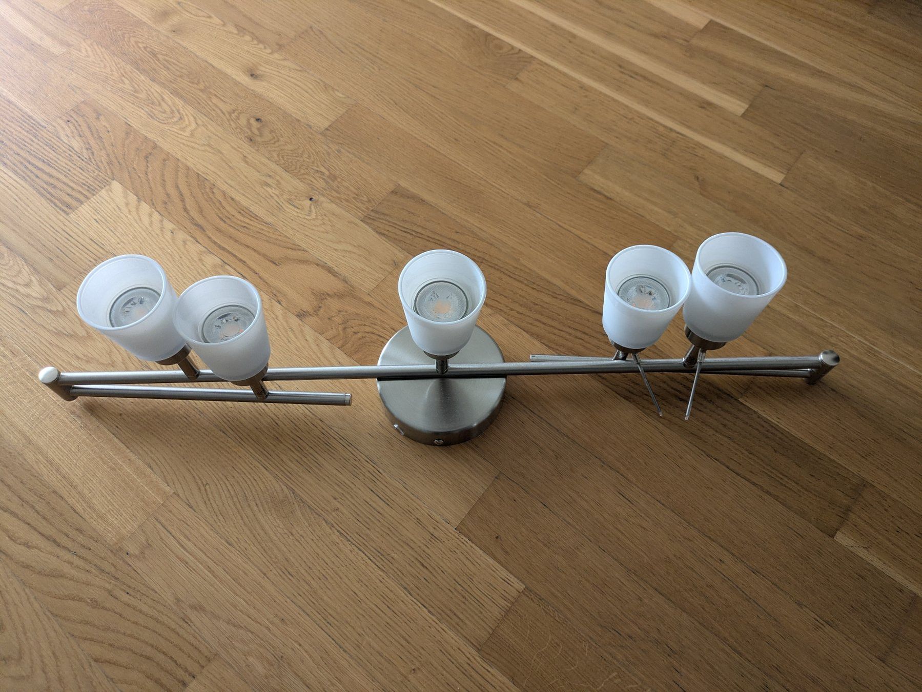 Ikea Lampadari & plafoniere: IKEA TIDIG Deckenleuchte mit 5 Spots, vernickelt – Usato da Liestal venduto da tonic 3