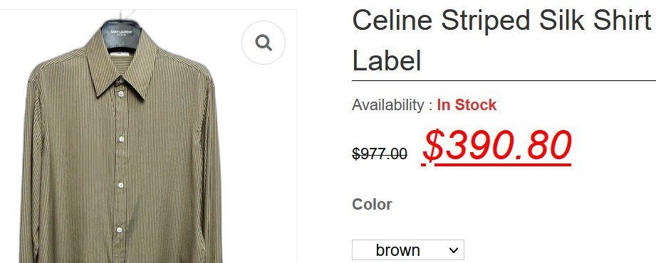 Celine Blusen: Céline Seidenbluse / blouse en soie 36 – Gebraucht aus Collonges von Auganien 2
