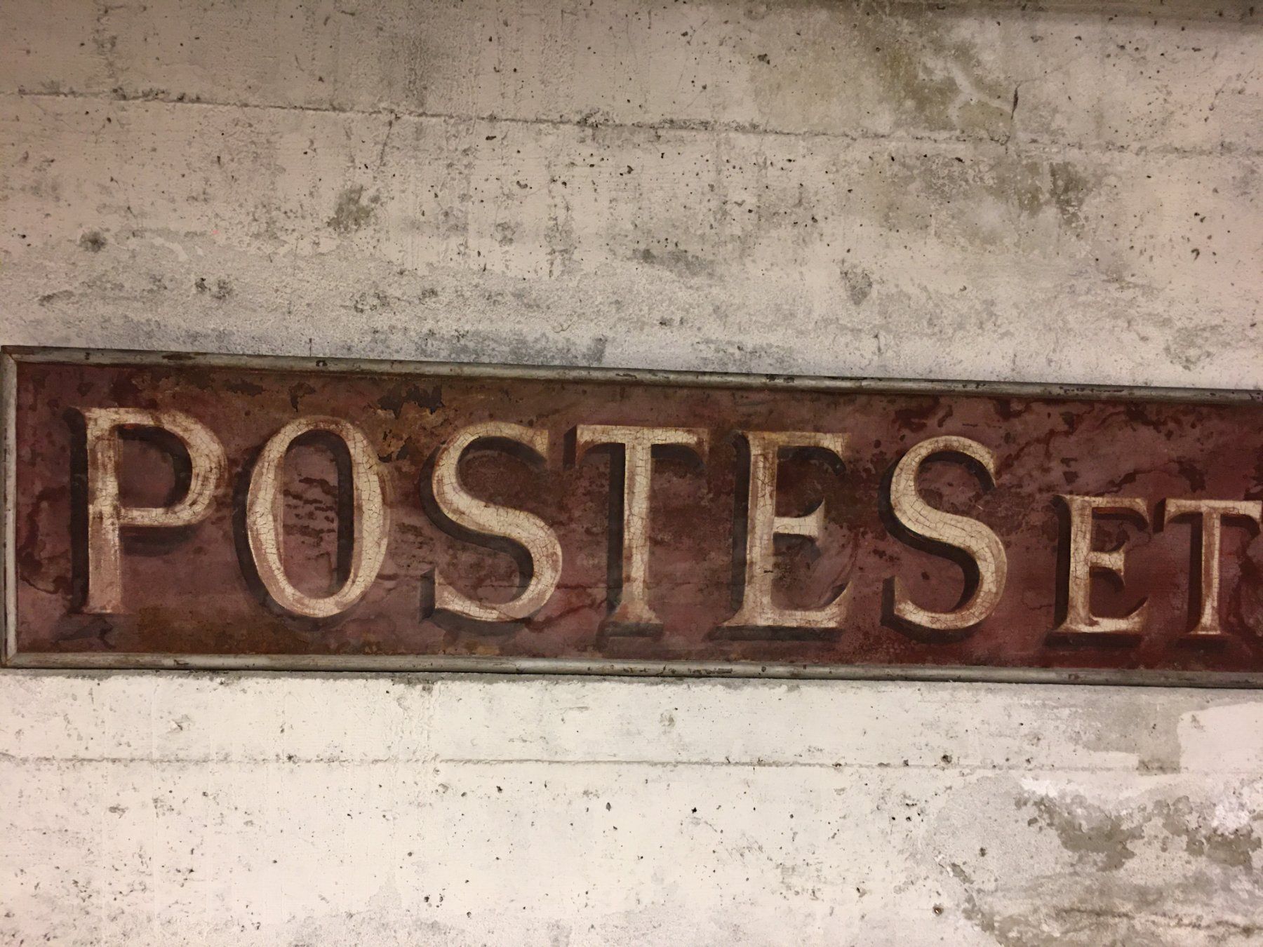 Insegne: PTT Schild alt original – Usato da Renens venduto da brutus18 4