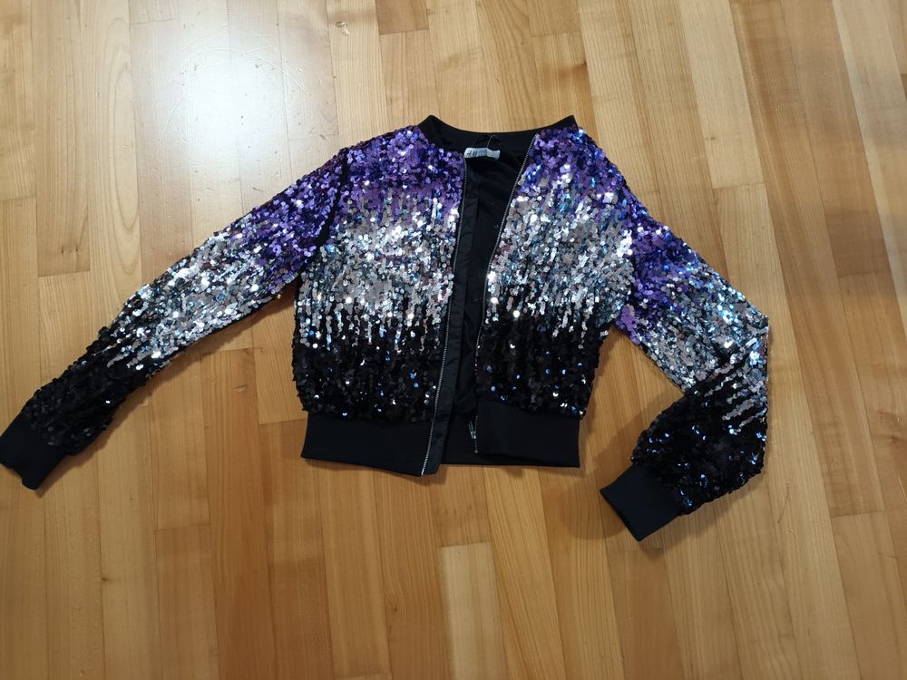 Kinder Pailletten Jacke - Glitzer Blazer Für Weihnachtsfeiern & Partys