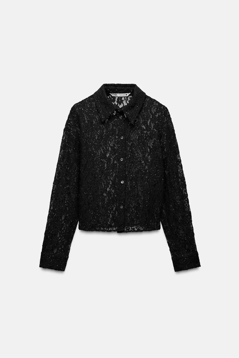 Camicette: Spitzenbluse von Zara – Nuovo e nell'imballaggio originale da Zürich venduto da Leslie15 2
