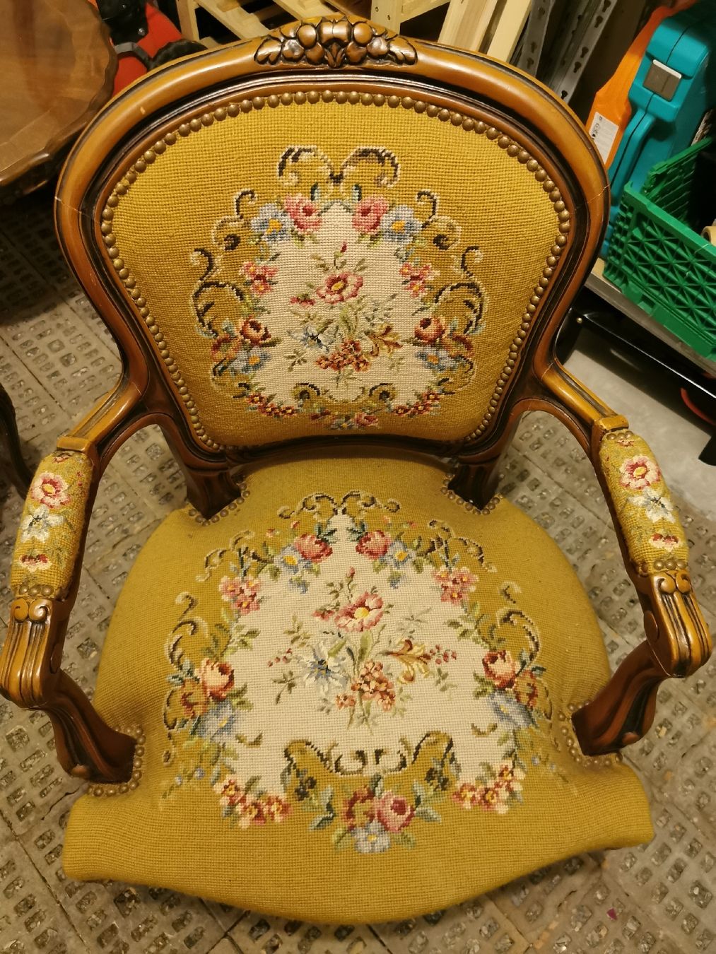 Set di tavolo e panche: Gobelin Set; Stühle mit Tisch – Usato da Mels venduto da D2DD 5