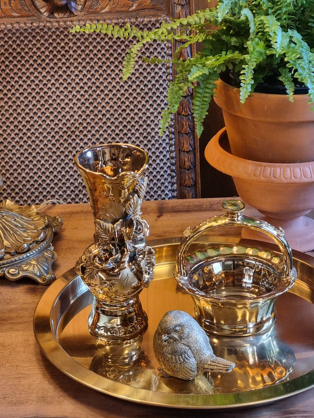 Tutte le decorazioni: Goldenes Prunk-Deko Set Hollywood Regency – Usato da Scharnachtal venduto da devin03 1