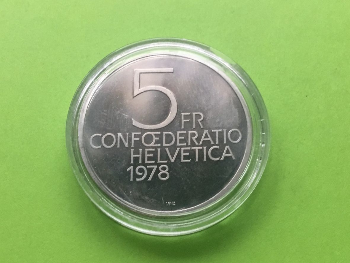 Tutti le monete: 5 Franken DUNANT 1978 Stgl – Nuovo (secondo la descrizione) da St. Margrethen SG venduto da alfapeugeot10 5