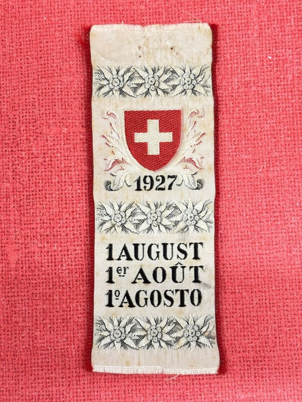 Placchette & Badge: 1 August-Abzeichen 1927 TOP – Usato da Ormalingen venduto da digital09 1