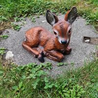 Gartenzwerg Figur Reh Marke Zeho.  26 cm hoch.