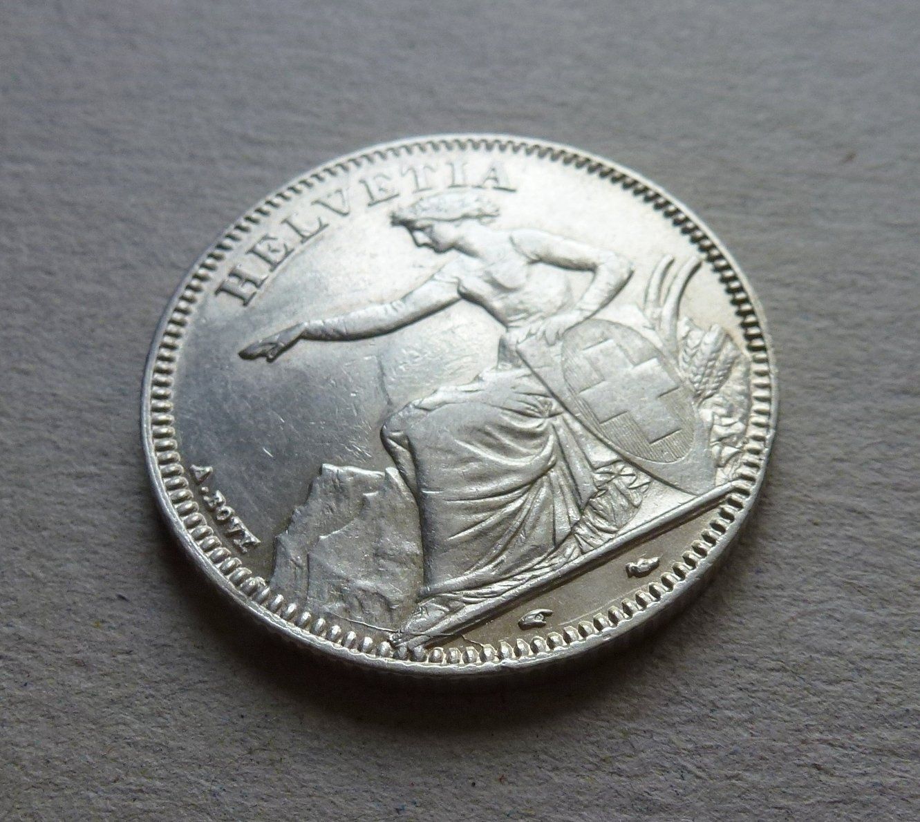 Tutti le monete: Schweiz ++ 2.- Franken 1850 A, gute Erhaltung – Usato da Walkringen venduto da Casablanca777 3