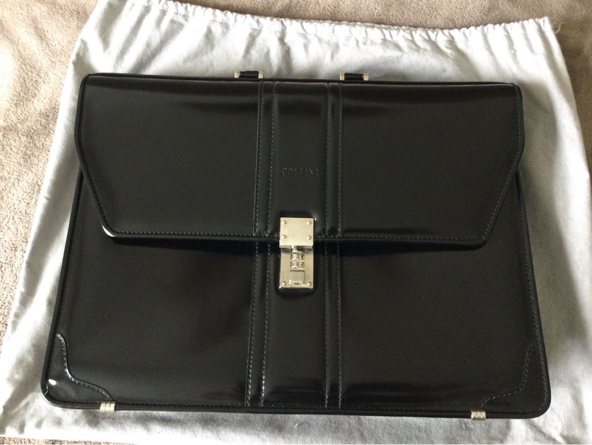Valigie & Borse: Porté-documents cuir noir marque￼ POLLINI – Usato da Buttes venduto da ButtA15