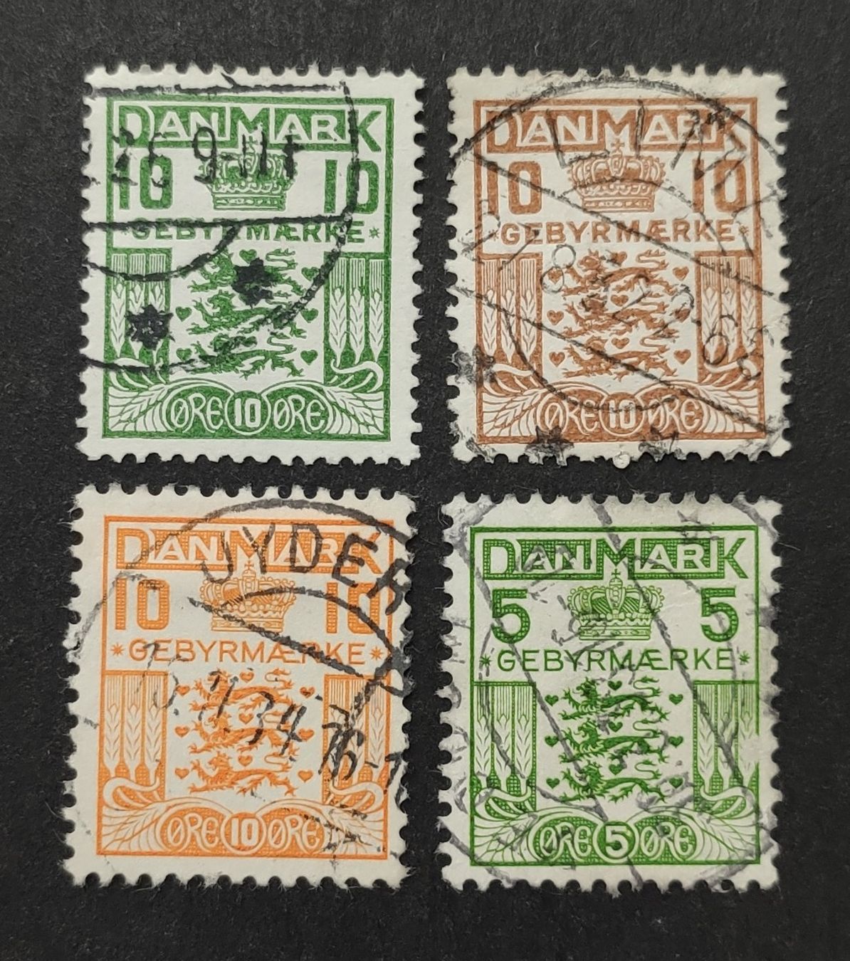 Alle Briefmarken: Dänemark 1926-34 gestempelte – Gebraucht aus Wil SG von Zazal