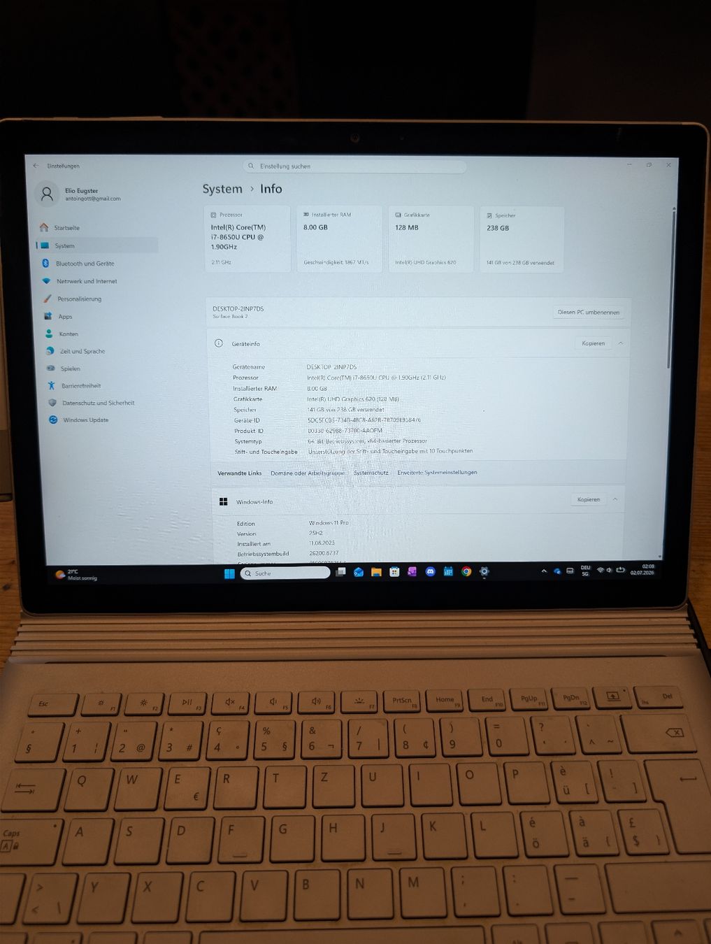 Microsoft Notebooks: Surface Book 2 – Gebraucht aus Solothurn von Altastrade27 1