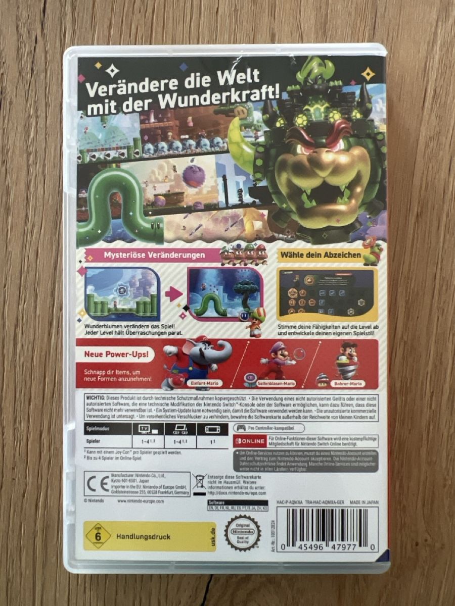 Nintendo Spiele: Super Mario Bros Wonder Nitendo Switch 1 – Gebraucht aus Oberbipp von MABU1988 2