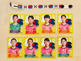 🇰🇷 ⚽️ Panini WM 2026 Südkorea Sticker + Armband🍀
