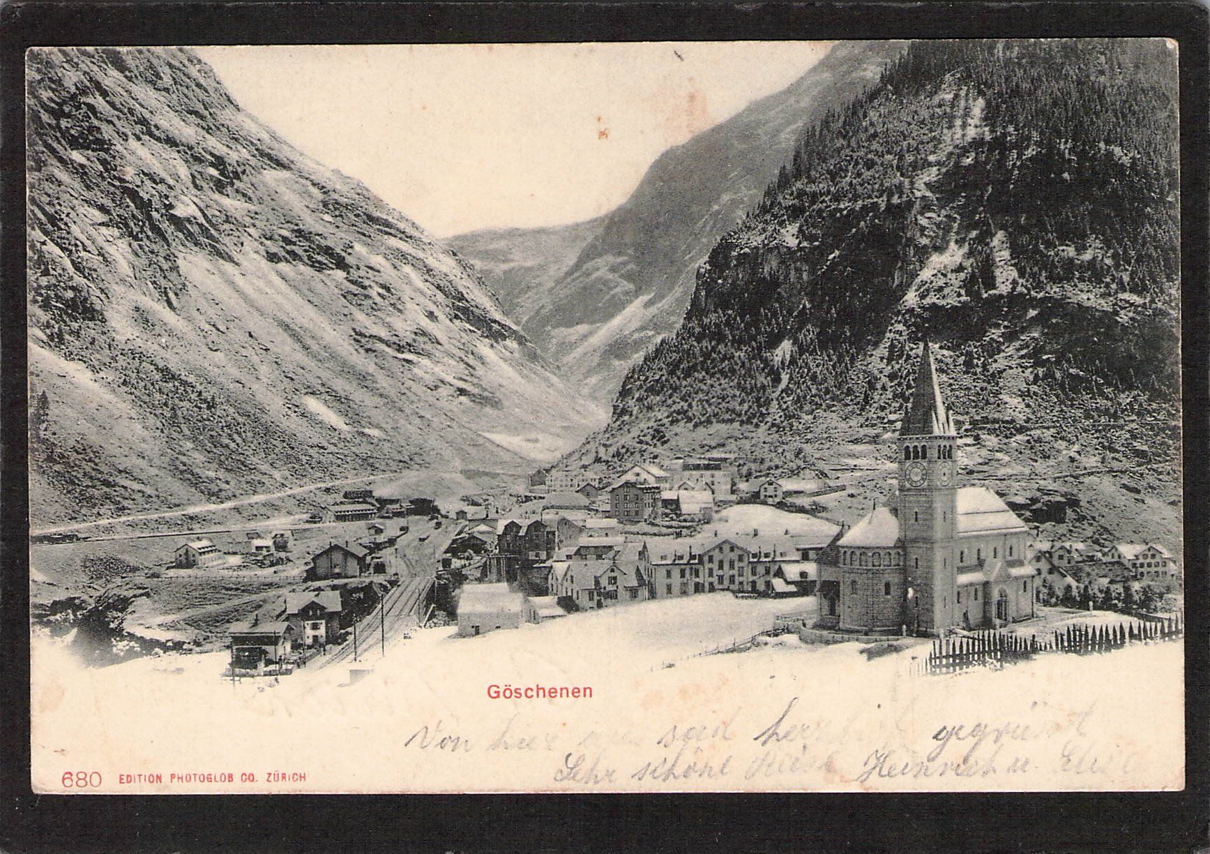 Cartoline postali: Göschenen UR , gel. 6.V.1903 – Usato da Reichenburg venduto da Pipo-67