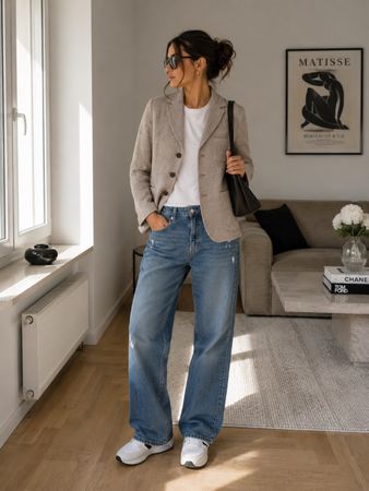 Max Mara Weekend Leinenblazer Braun/Taupe Gr. 36 – leicht