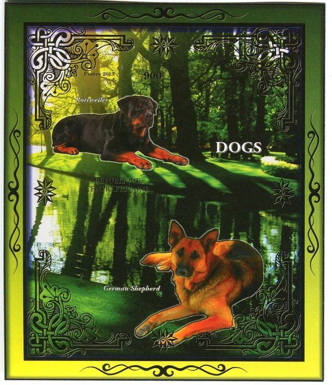 Block Deutsche Schäferhund, Rottweiler. Zentralafrikanische (Neu und ...