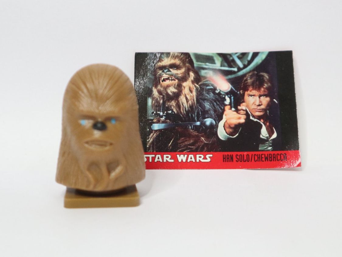 Star Wars Statuette: 1997 Star Wars mini Büste Chewbacca Kopf + Trading Card – Nuovo (secondo la descrizione) da Eschenbach SG venduto da Astalavista