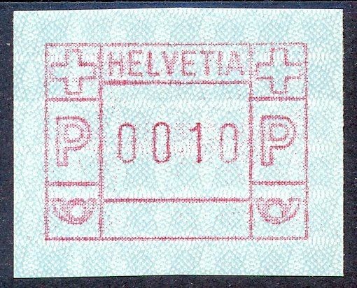Tutti i francobolli: ATM 6III b Mischtyp Thayngen Wertstufe 0010 ** – Nuovo (secondo la descrizione) da Luzern venduto da atms