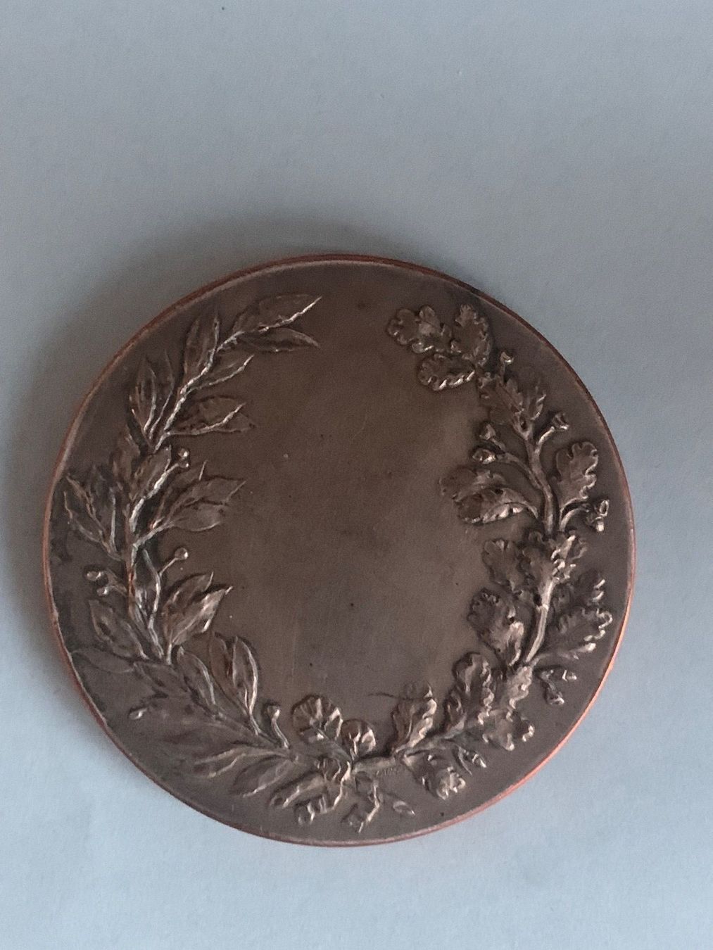 Medaillen: RINGEN/LUTTE - Bronze Medaille versilbert – Gebraucht aus LE LIGNON von Katanaion 1