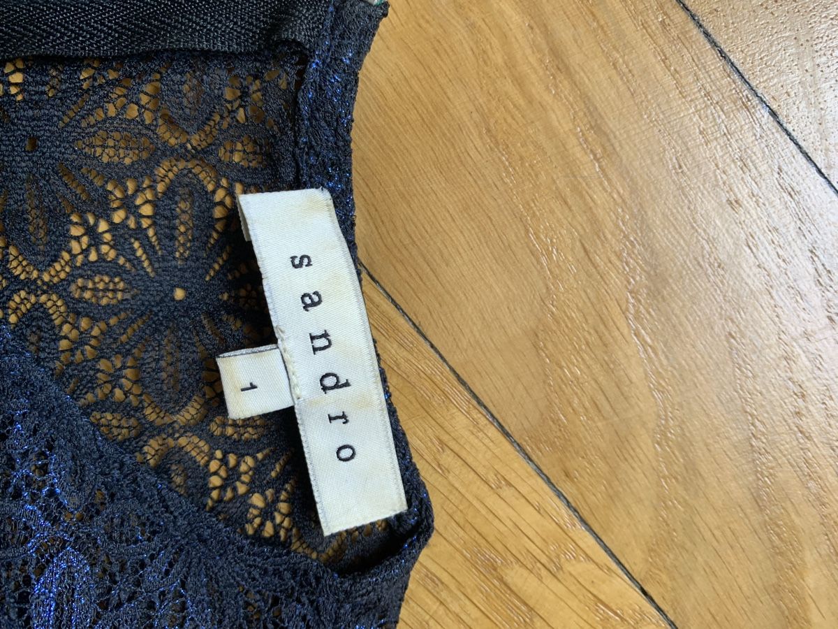Sandro Kleider: Robe en dentelle bleu violet Sandro – Gebraucht aus Genève von rez_c6c6 4