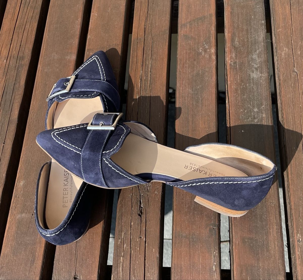 Kaiser Scarpe da donna: NEU: Peter Kaiser Slipper blau – Nuovo (secondo la descrizione) da Oberlunkhofen venduto da Krambo 5